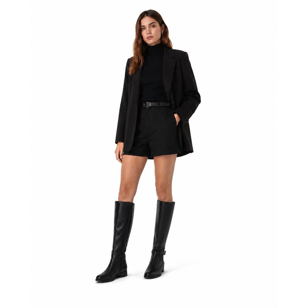 ROSE PETALS Leather Buckle Extra Wide Calf Boots
